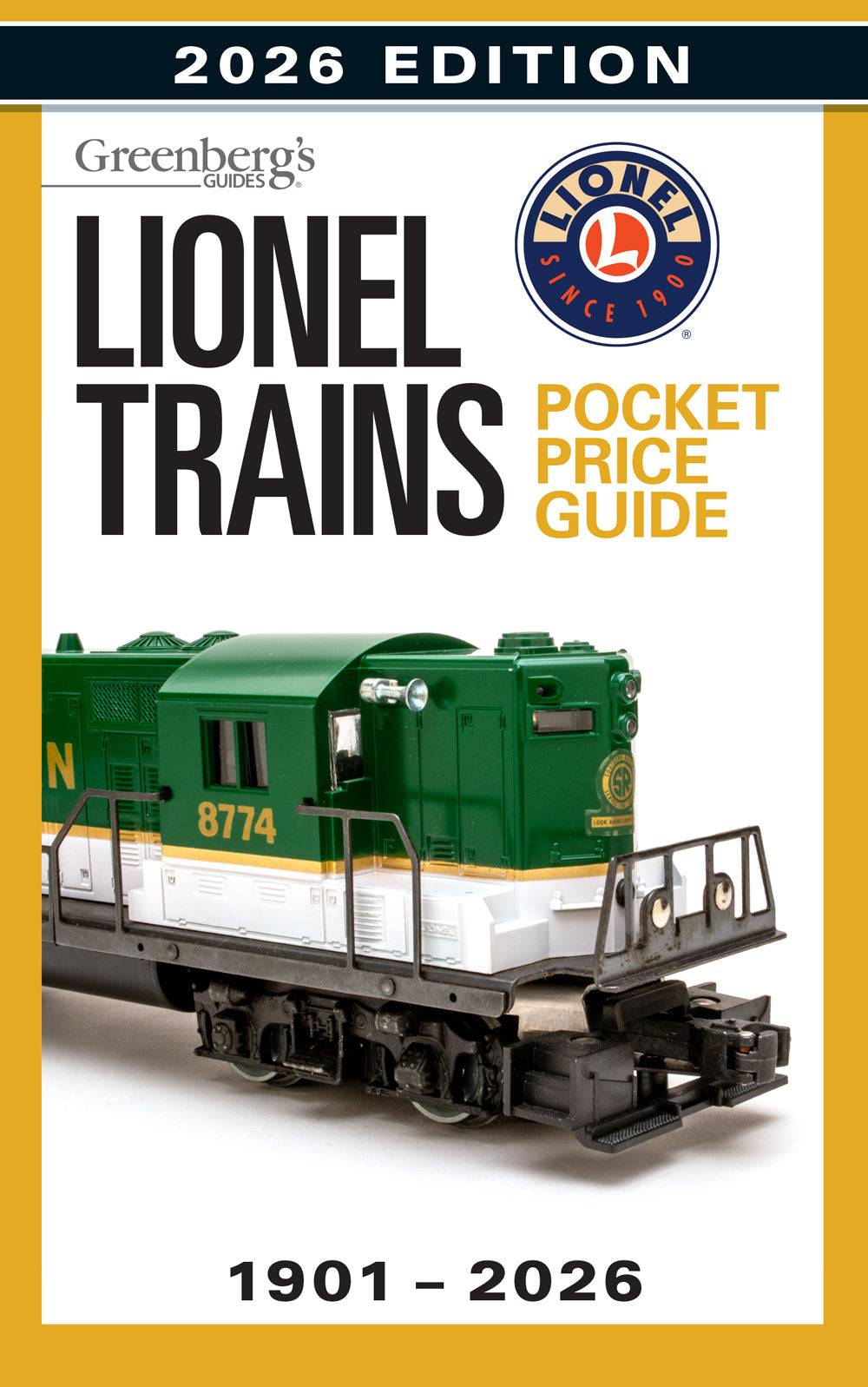 2026 Edition: Greenberg's Guides Lionel Trains Pocket Price Guide 1901 ...
