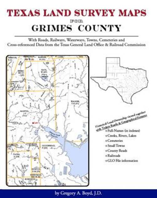 Details About Texas Land Survey Maps For Grimes County - 